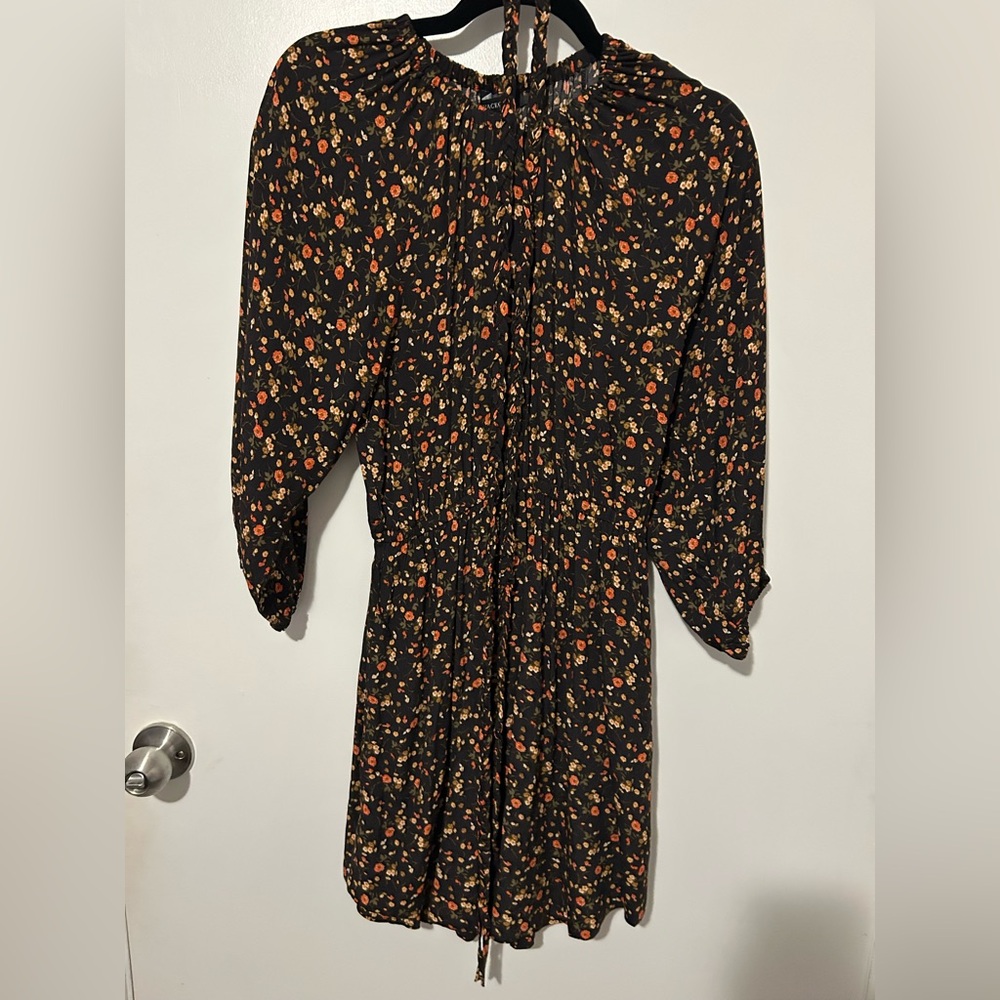 Floral Black Dress